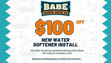 $100 Off New Water Softener Install
